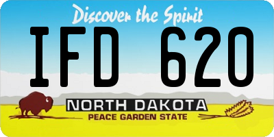 ND license plate IFD620