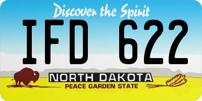 ND license plate IFD622