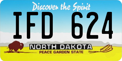 ND license plate IFD624