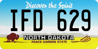 ND license plate IFD629