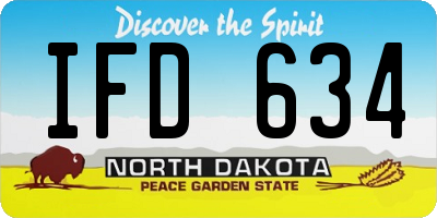 ND license plate IFD634