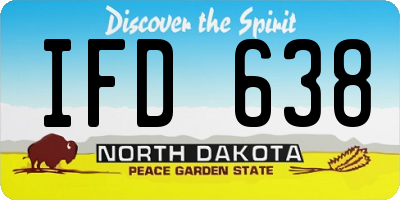 ND license plate IFD638