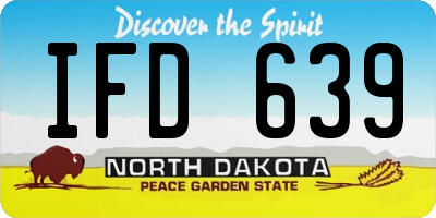 ND license plate IFD639