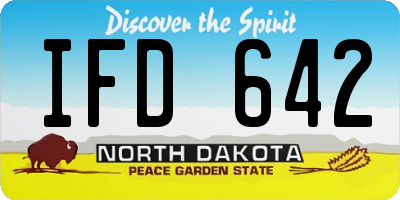 ND license plate IFD642