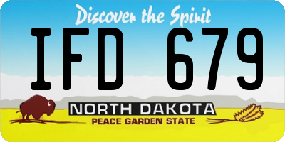 ND license plate IFD679