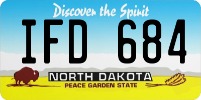 ND license plate IFD684