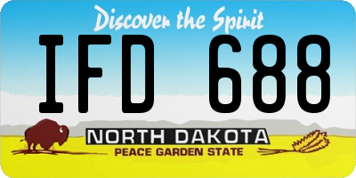 ND license plate IFD688