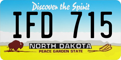 ND license plate IFD715