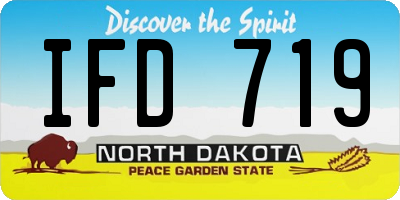 ND license plate IFD719
