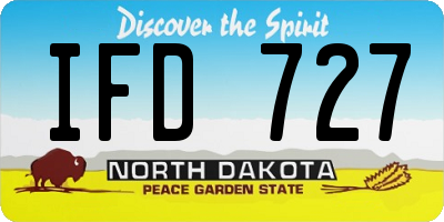 ND license plate IFD727