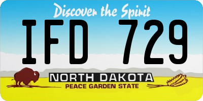 ND license plate IFD729