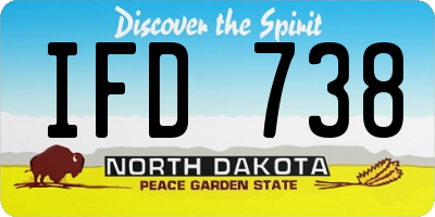 ND license plate IFD738