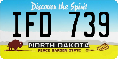 ND license plate IFD739