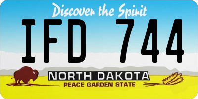 ND license plate IFD744
