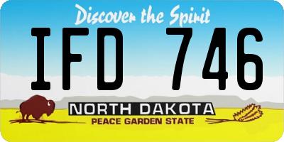 ND license plate IFD746
