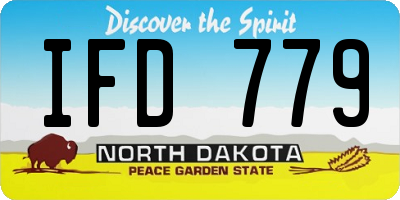 ND license plate IFD779