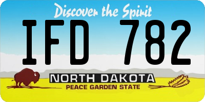 ND license plate IFD782