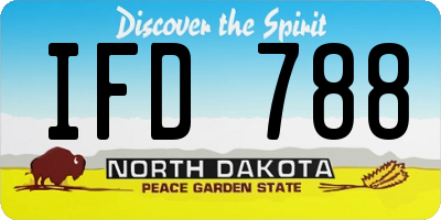ND license plate IFD788