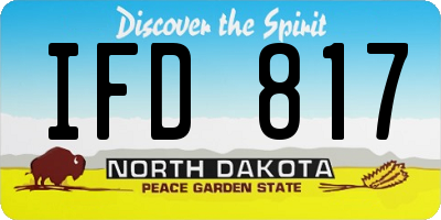 ND license plate IFD817