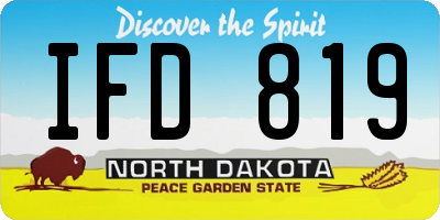 ND license plate IFD819