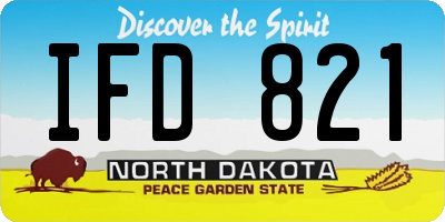 ND license plate IFD821