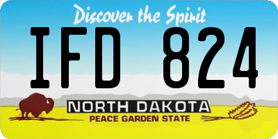 ND license plate IFD824