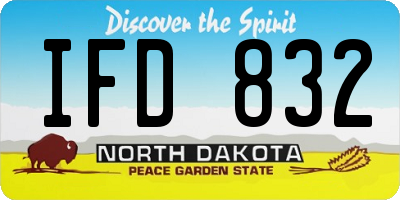 ND license plate IFD832