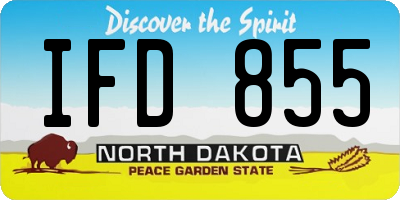 ND license plate IFD855