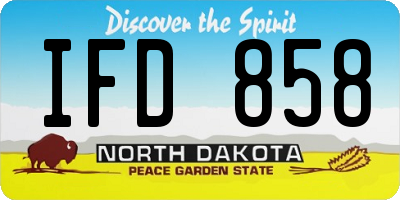 ND license plate IFD858