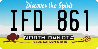 ND license plate IFD861