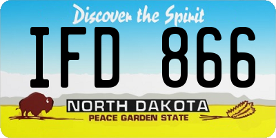 ND license plate IFD866