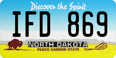ND license plate IFD869