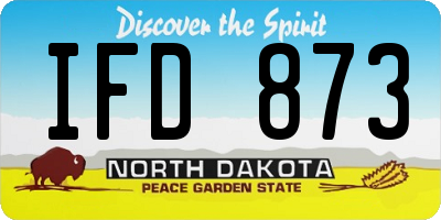 ND license plate IFD873