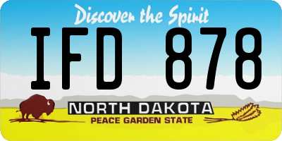 ND license plate IFD878