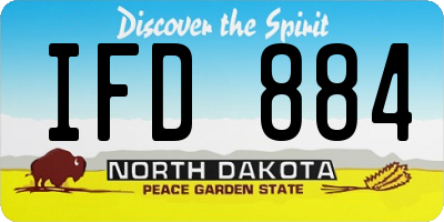 ND license plate IFD884