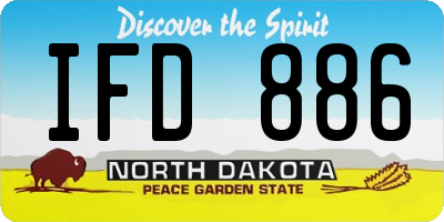 ND license plate IFD886