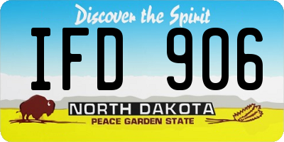 ND license plate IFD906