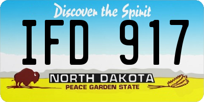ND license plate IFD917