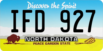 ND license plate IFD927