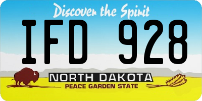 ND license plate IFD928