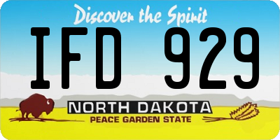 ND license plate IFD929