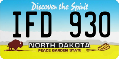 ND license plate IFD930
