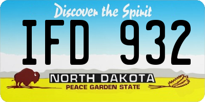 ND license plate IFD932
