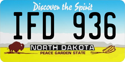 ND license plate IFD936