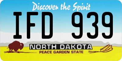 ND license plate IFD939