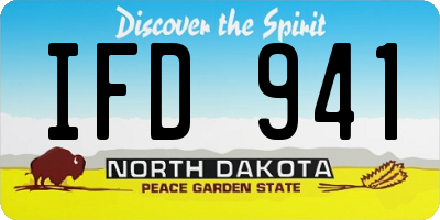 ND license plate IFD941