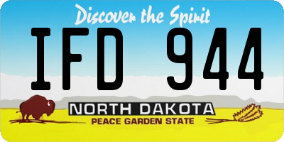 ND license plate IFD944
