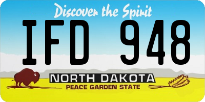 ND license plate IFD948