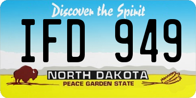 ND license plate IFD949