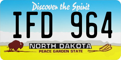 ND license plate IFD964